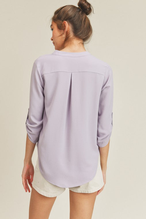 V Neck Top - Fuzzys Fashion USA